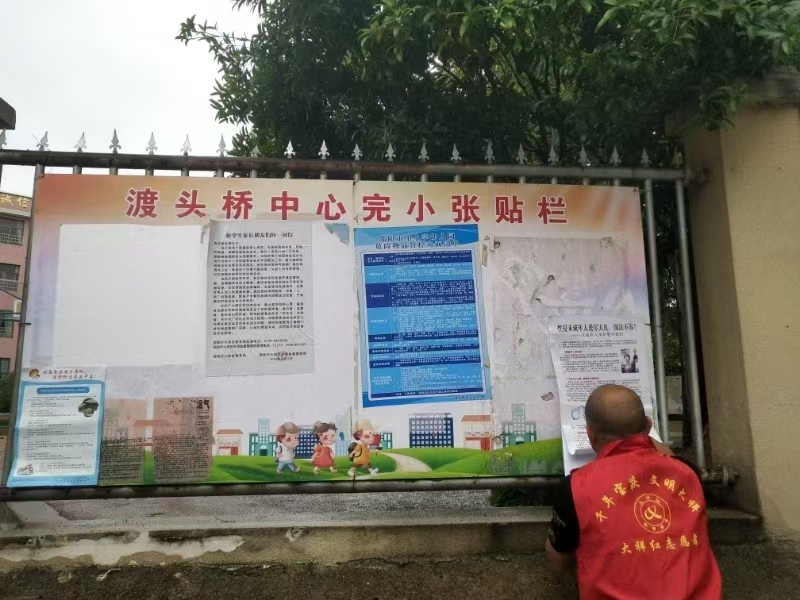 织密防护网，利剑护蕾在行动——板桥乡开展未成年人防性侵入户宣传